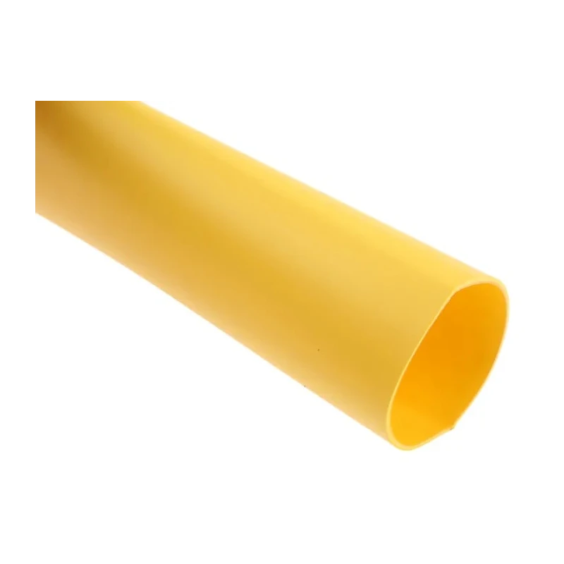RS PRO Heat Shrink Tubing Yellow 24 mm Sleeve Diameter x 1.2 m Length 3:1 Shrink Ratio 241-7539
