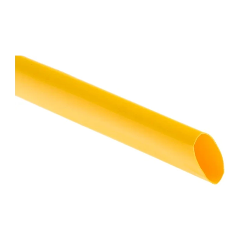 RS PRO Polyolefin Heat Shrink Tubing Yellow 19 mm Sleeve Diameter x 1.2 m Length 3:1 Shrink Ratio 241-7494