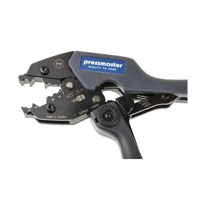 Pressmaster Crimp Tool for Coaxial Connector 256mm Adjustable Ratchet Hand Tool 4300-2204