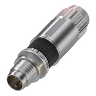 BALLUFF Industrial Circular Connector Cable Mount M8 Plug 4 Contacts 4A 32V IP67 BCC02HH
