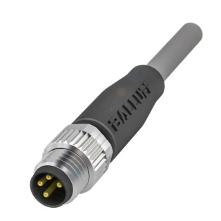 BALLUFF Male 4 Way Straight to Male 4 Way Unterminated Sensor Actuator Cable 2m BCC02PC
