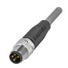 BALLUFF Male 4 Way Straight to Male 4 Way Unterminated Sensor Actuator Cable 2m BCC02PC