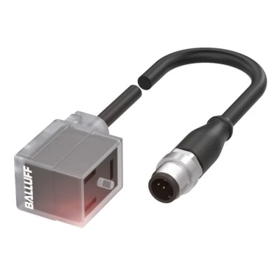 BALLUFF Sensor Actuator Cable Female 4 way Right Angle to Male 4 way Straight 1 m BCC0651