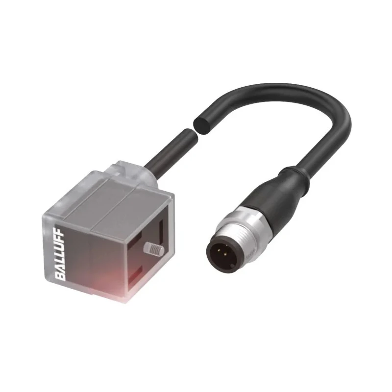 BALLUFF Sensor Actuator Cable Female 4 way Right Angle to Male 4 way Straight 1 m BCC0651