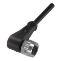 BALLUFF Female 4 Way Right Angle to Male 4 Way Unterminated Sensor Actuator Cable 2 m BCC09H7