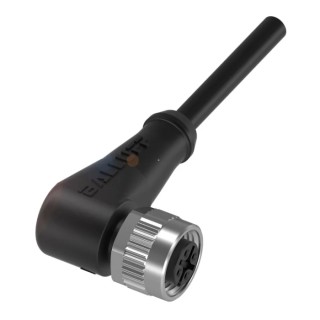 BALLUFF Female 4 Way Right Angle to Male 4 Way Unterminated Sensor Actuator Cable 2 m BCC09H7