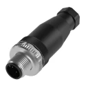 BALLUFF Circular Connector, 5 Contacts, Cable Mount, M12 Connector, Plug, IP67, 4A Current, Voltage 125V BCC06YA