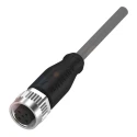 BALLUFF Sensor Actuator Cable 20m PVC Grey Jacket M12x1 Female 5-Pin A-Coded 250V BCC06T4