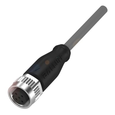 BALLUFF Sensor Actuator Cable 20m PVC Grey Jacket M12x1 Female 5-Pin A-Coded 250V BCC06T4