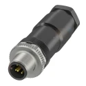 BALLUFF Circular Connector, Cable Mount, 5 Contacts, M12 Connector, Plug, Male, IP67, 4A, 125V AC, BCC09JW