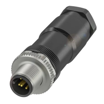BALLUFF Circular Connector, Cable Mount, 5 Contacts, M12 Connector, Plug, Male, IP67, 4A, 125V AC, BCC09JW