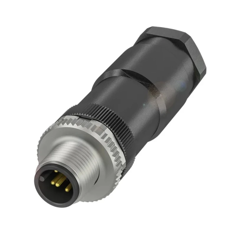 BALLUFF Circular Connector, Cable Mount, 5 Contacts, M12 Connector, Plug, Male, IP67, 4A, 125V AC, BCC09JW