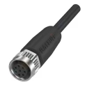 BALLUFF Sensor Actuator Cable Female 4 Way Straight to Male 4 Way Unterminated Black Polyurethane 20m BCC0AT4
