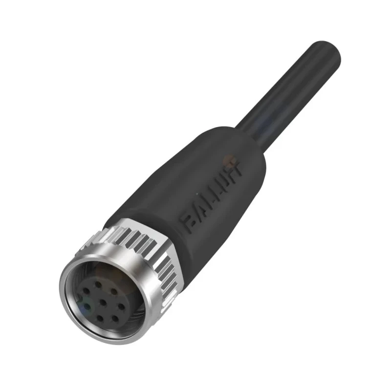 BALLUFF Sensor Actuator Cable Female 4 Way Straight to Male 4 Way Unterminated Black Polyurethane 20m BCC0AT4