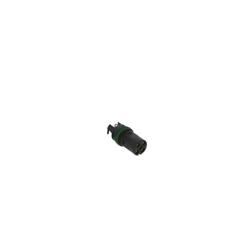 ERNI Circular Connector 5 Contacts Rear Mount M12 Socket Female IP65 IP67 Polyamide Housing 4A Current 225457 / 225457-E