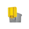 Rubbermaid Commercial Products 298.5 mm Yellow Polypropylene Waste Bin Lid for Slim Jim Recycling Station 2007907