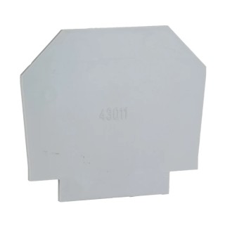 RS PRO End Plate for Use with Feed Through Terminal Block Polyamide 66 Grey Italy 242-0464