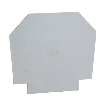RS PRO End Plate for Use with Feed Through Terminal Block Polyamide 66 Grey Italy 242-0464
