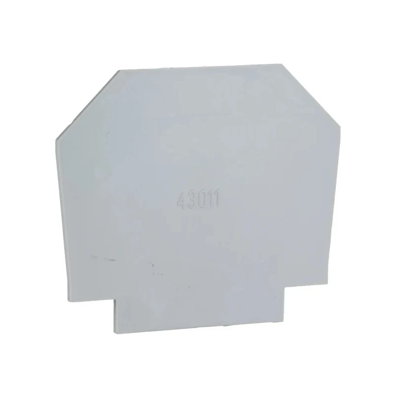 RS PRO End Plate for Use with Feed Through Terminal Block Polyamide 66 Grey Italy 242-0464