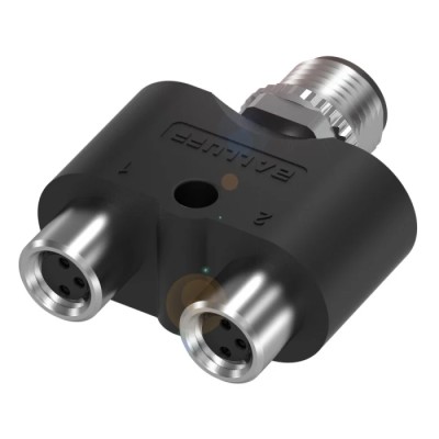 BALLUFF Circular Connector Adapter M12 x 1 Male M8 x 1, 3A Current, IP67, 60V AC, Gold-Plated Contacts BCC09JC