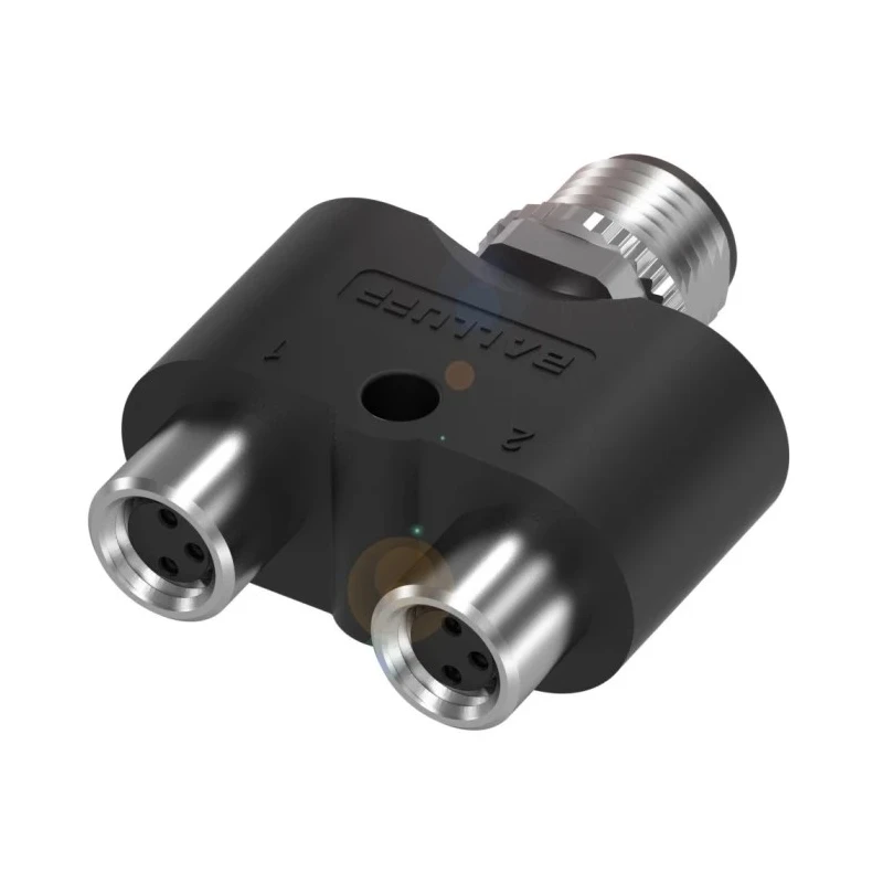 BALLUFF Circular Connector Adapter M12 x 1 Male M8 x 1, 3A Current, IP67, 60V AC, Gold-Plated Contacts BCC09JC