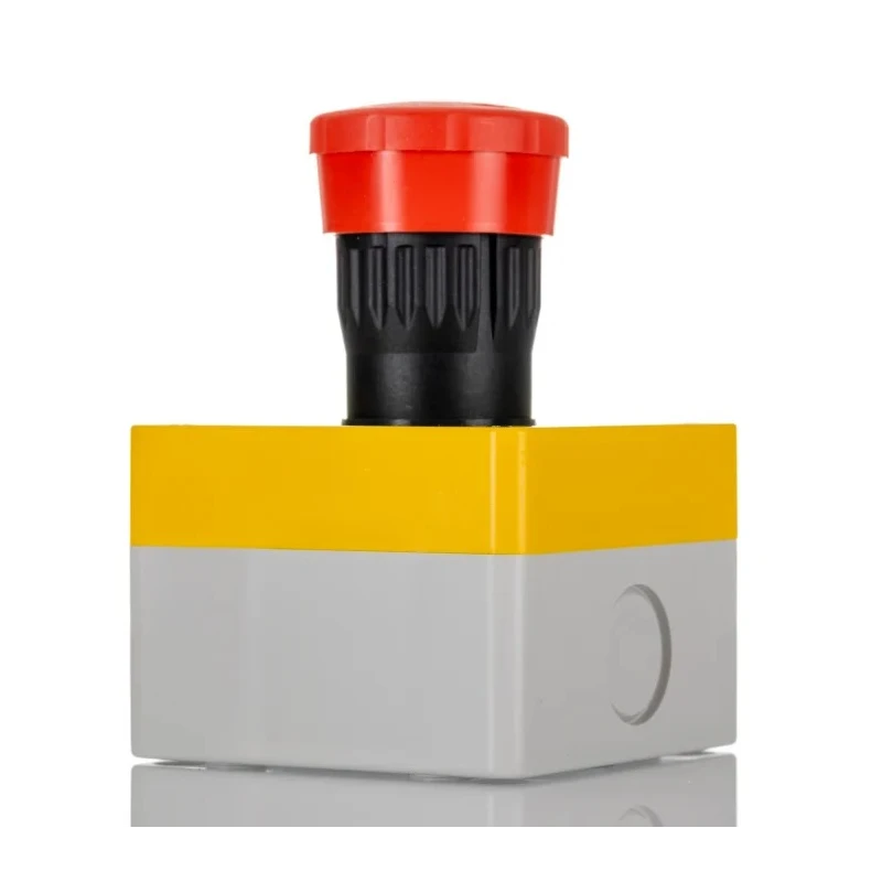 RS PRO Twist Release Emergency Stop Push Button Surface Mount 1 NC IP65 250V dc 24V ac 40mm Head Diameter 70mm 242-0842