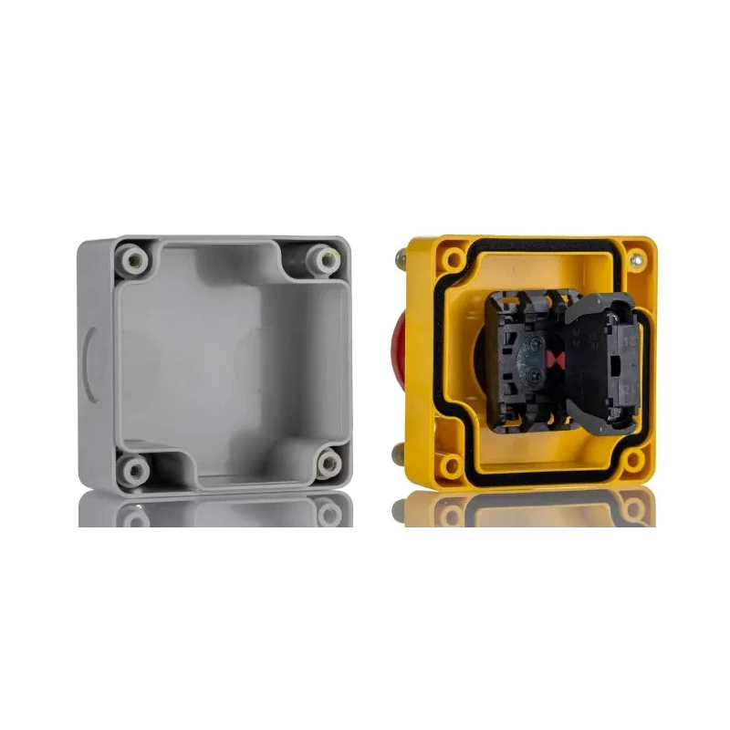 RS PRO Twist Release Emergency Stop Push Button Surface Mount 1 NC IP65 250V dc 24V ac 40mm Head Diameter 70mm 242-0842