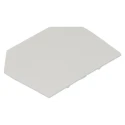 RS PRO Separator Plate for Feed Through Terminal Block Polyamide 66 Grey 55 mm x 1.5 mm x 44 mm 242-0466