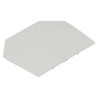 RS PRO Separator Plate for Feed Through Terminal Block Polyamide 66 Grey 55 mm x 1.5 mm x 44 mm 242-0466