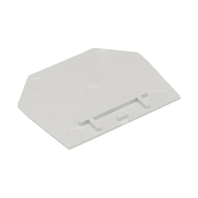 RS PRO Separator Plate for Feed Through Terminal Block Polyamide 66 Grey 55 mm x 1.5 mm x 44 mm 242-0466