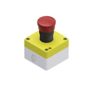 RS PRO Twist Release Emergency Stop Push Button Surface Mount, 1 NO/1 NC, IP65 IP65