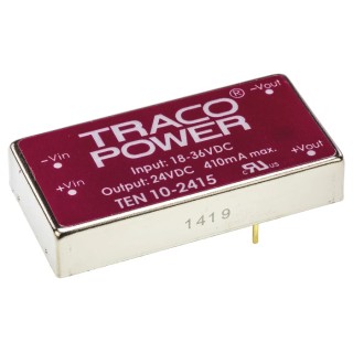TRACOPOWER Industrial Grade High Efficiency 10W PCB Mount DC/DC Converter TEN 10-2415