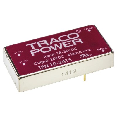 TRACOPOWER Industrial Grade High Efficiency 10W PCB Mount DC/DC Converter TEN 10-2415