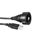 Bulgin IC Socket USB Cable Male USB Type B to Male USB Type A USB 2.0 5 m PVC Jacket PX0840/B/5M00