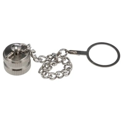 Bulgin Female Circular Connector Dust Cap Shell Size M12 IP67 Rated Nickel Finish Brass PXMBNI12