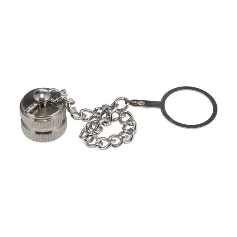 Bulgin Female Circular Connector Dust Cap Shell Size M12 IP67 Rated Nickel Finish Brass PXMBNI12