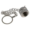 Bulgin Female Circular Connector Dust Cap Shell Size M12 IP67 Rated Nickel Finish Brass PXMBNI12