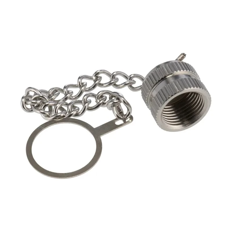 Bulgin Female Circular Connector Dust Cap Shell Size M12 IP67 Rated Nickel Finish Brass PXMBNI12