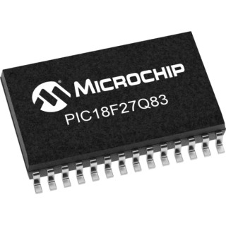 Microchip 8 bit PIC Microcontroller PIC18F27Q83-I/SO 64 MHz 128kB FLASH 28-Pin SOIC