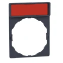 Schneider Electric Label Holder for Use with Harmony XB4 and Harmony XB5 Range, Pre-printed White OFF on 1 Black ZBY2312