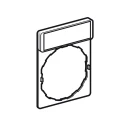 Schneider Electric Label Holder for Use with Harmony XB4 and Harmony XB5 Range, Pre-printed White OFF on 1 Black ZBY2312