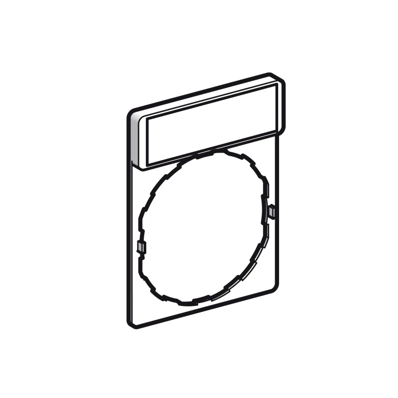 Schneider Electric Label Holder for Use with Harmony XB4 and Harmony XB5 Range, Pre-printed White OFF on 1 Black ZBY2312