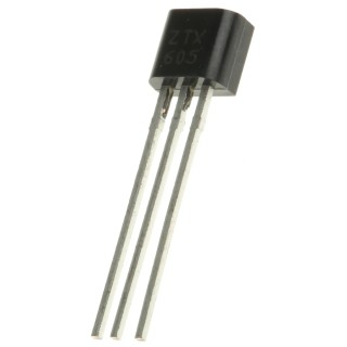 DiodesZetex Darlington Transistor NPN 1 A 120 V 1 W 3-Pin E-Line Through Hole ZTX605