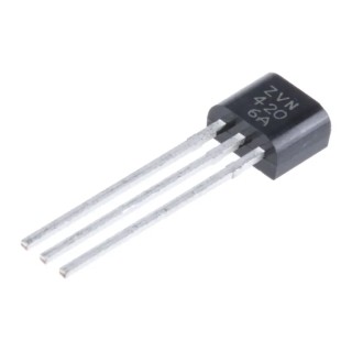 DiodesZetex N-Channel MOSFET, 600 mA Continuous Drain Current, 60 V Drain Source Voltage, 3-Pin E-Line Package ZVN4206A