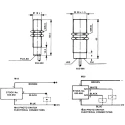 Baumer Diffuse Photoelectric Sensor Barrel Sensor 300 mm to 1.5 m Detection Range PNP Output IP65 FZAM 30P5002