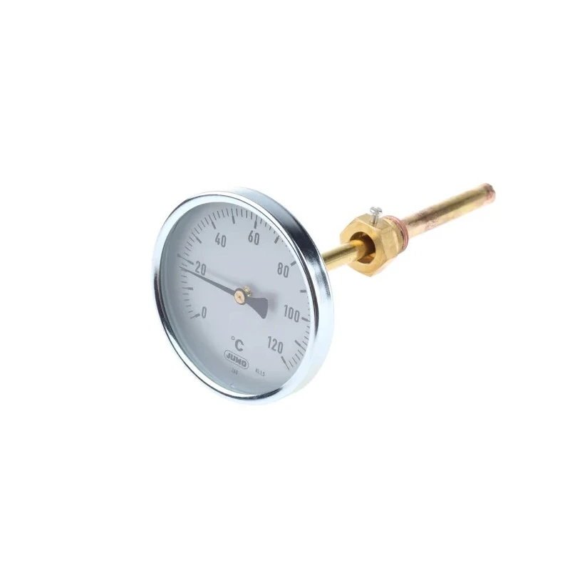 Jumo Professional Bi-Metallic Temperature Gauge Dial Thermometer 120 °C 100mm Dial 608001/0110-818-913-12-104-46-46-100/000