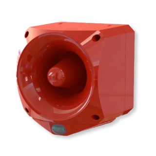 Klaxon Nexus Pulse Series White Beacon-Sounder Combination, IP66 Rated, 60V DC, 110 dB Sound Level ENC-6002