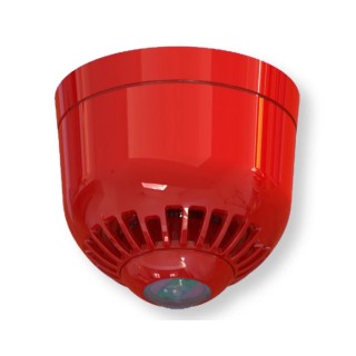 Klaxon Sonos Pulse Series White Beacon LED Flashing Wall Ceiling Light 60V DC ESB-5008