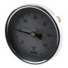 Jumo Bimetallic Dial Thermometer 120 °C Galvanised Steel Case 80mm 608001/0180-818-913-12-104-46-46-50/000