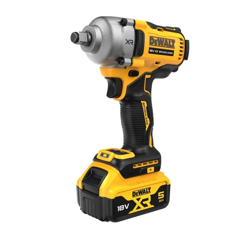 DeWALT 1/2 in 18V Cordless Impact Wrench Brushless Motor 5 Ah Battery Capacity DCF891P2T-QW